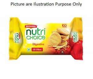 Britannia NutriChoice Digestive High Fibre Biscuit 100Gm