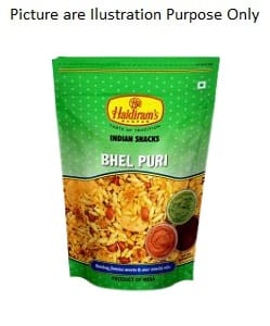 Haldiram Bhel Puri Indian Snack 150Gm