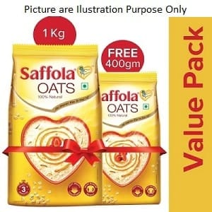 Saffola Oats-1Kg with 400Gm Free