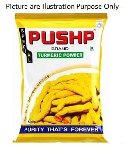 Pushp Turmeric Powder (Haldi) 500Gm
