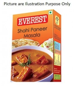 Everest Shahi Paneer Masala 100Gm