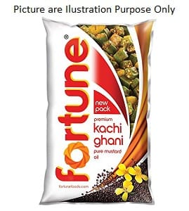 Fortune Kachi Ghani Mustard Oil 1Ltr Pouch